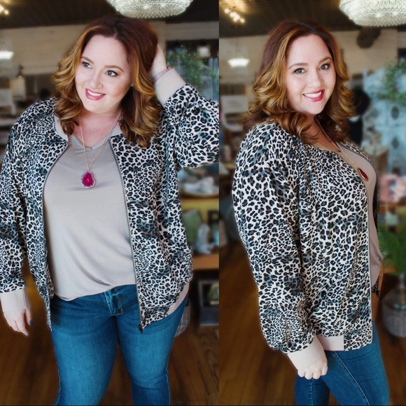 PLUS SIZE-MY RIDE OR DIE BOMBER JACKET -MOCHA - Picture 5 of 8
